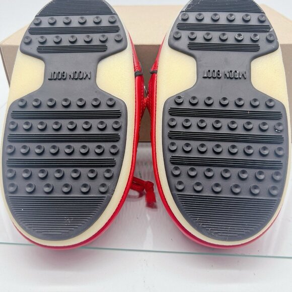 MOON BOOT Full Moon Icon Nylon Mule Red EU 35/ 36 Womens US 5.5 - Picture 11 of 13